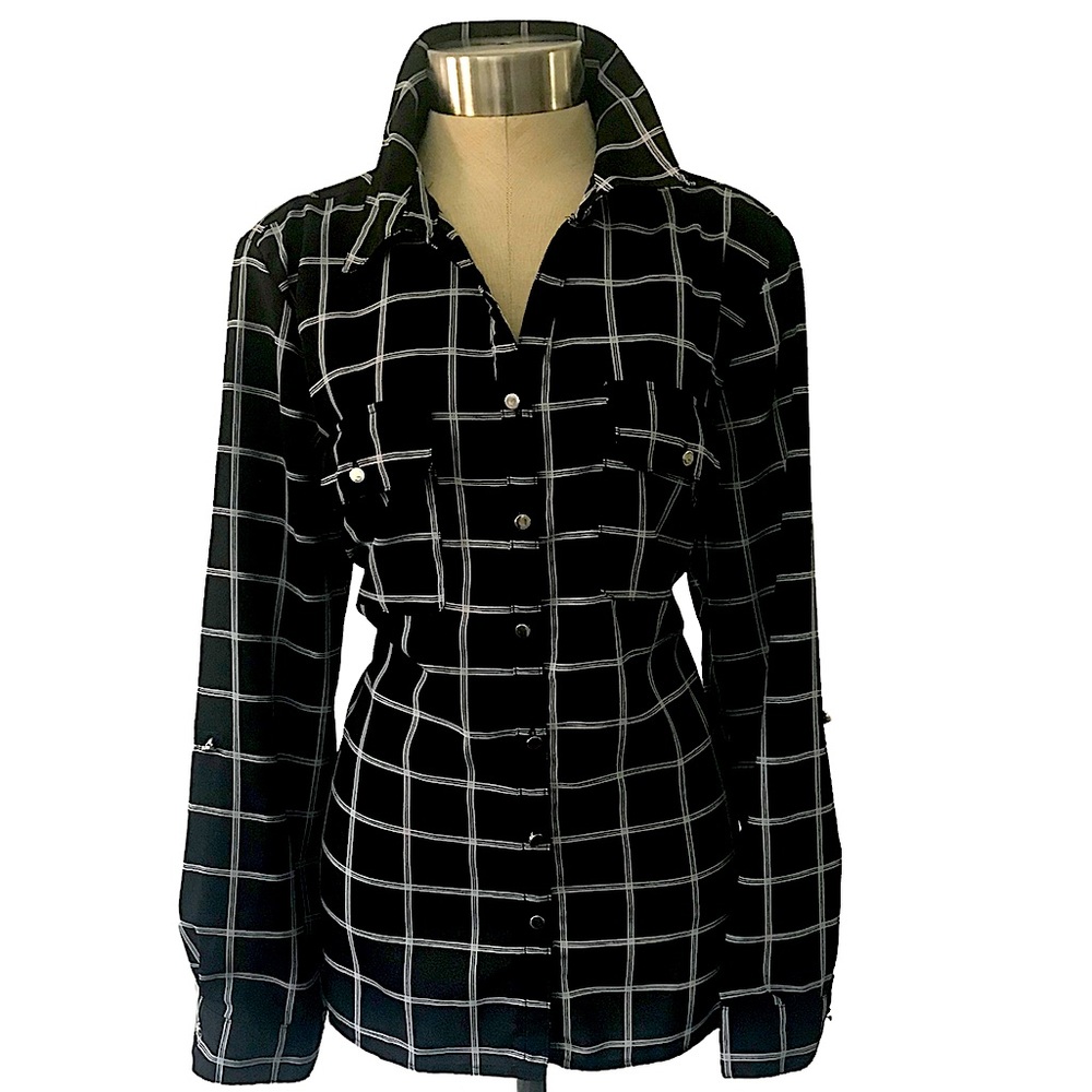 Blouse NWOT  Black Size Lg Women